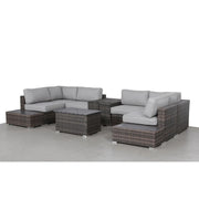 Wicker Sectional Seating Group With Cushions - R&R Furniture Gallery (Fountain Valley, CA)