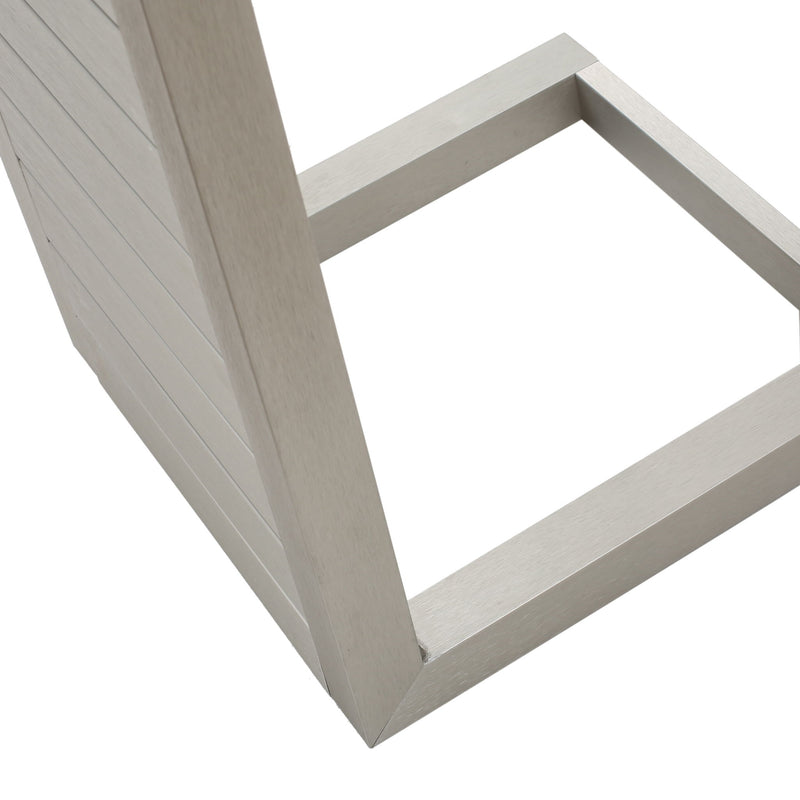 Aluminum Outdoor C - Shaped Side Table For Patio - R&R Furniture Gallery (Fountain Valley, CA)