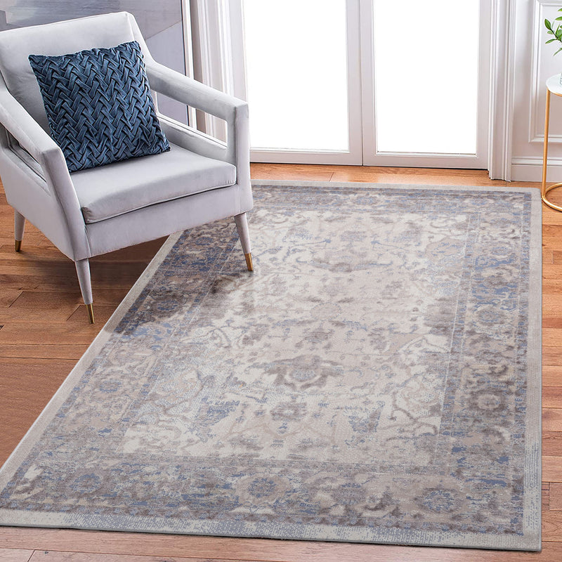 Payas - 5' X 7' Traditional Area Rug - Brown / Beige - R&R Furniture Gallery (Fountain Valley, CA)