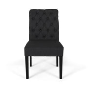 Broxton - Tuft Dining Rolltop Chairs With Button Tufted Backrest (Set of 2) - R&R Furniture Gallery (Fountain Valley, CA)