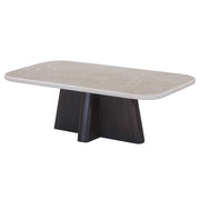 Jacory - Coffee Table With Bottocino Marble Top - Espresso - R&R Furniture Gallery (Fountain Valley, CA)