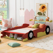 Race Car-Shaped Platform Bed With Wheels - R&R Furniture Gallery (Fountain Valley, CA)