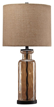 Laurentia - Glass Table Lamp  - Champagne - R&R Furniture Gallery (Fountain Valley, CA)