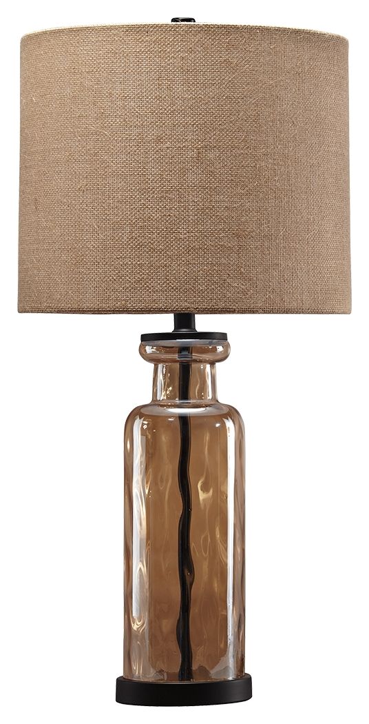 Laurentia - Glass Table Lamp  - Champagne - R&R Furniture Gallery (Fountain Valley, CA)