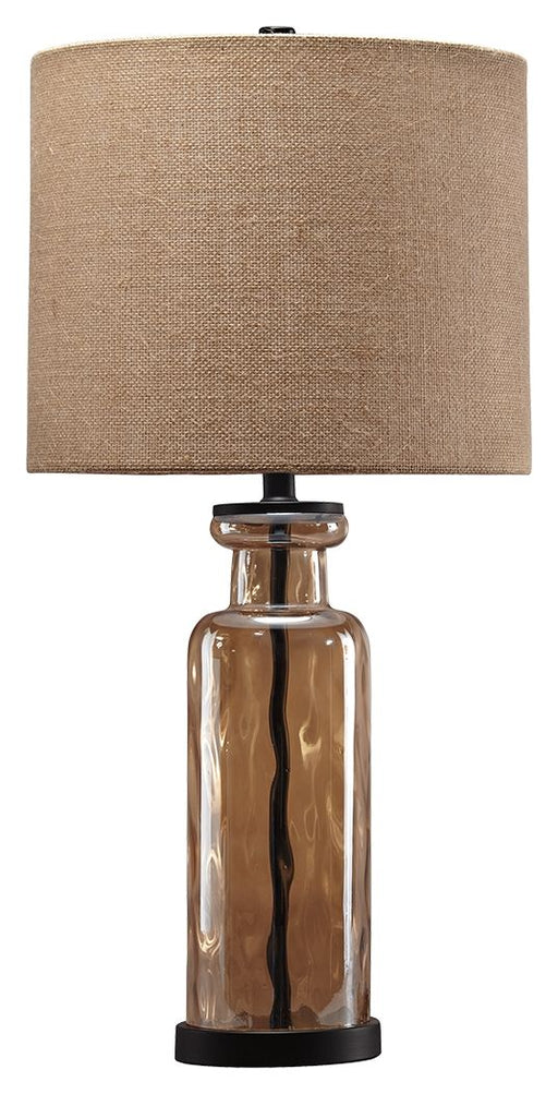 Laurentia - Glass Table Lamp  - Champagne - R&R Furniture Gallery (Fountain Valley, CA)