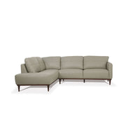 Tampa - 33" Sectional Sofa - Airy Green Leather - R&R Furniture Gallery (Fountain Valley, CA)