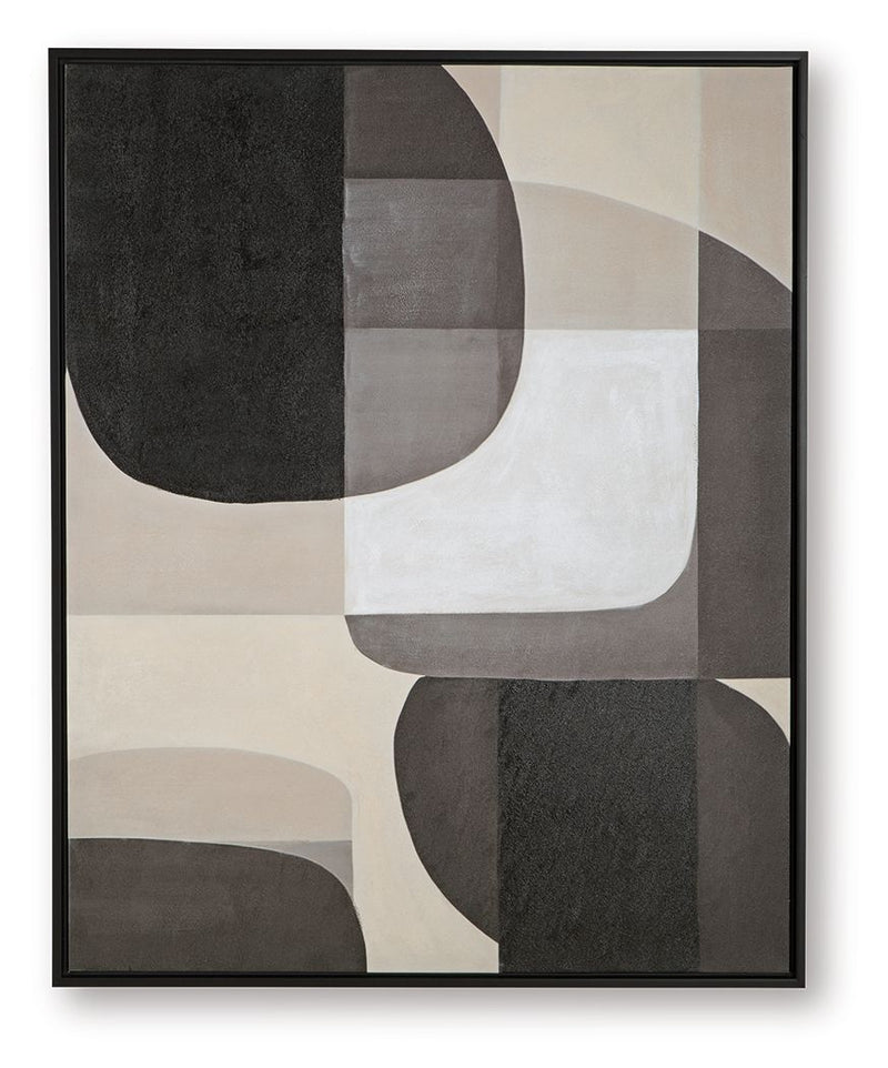 Kesleigh - Wall Art - Black / White - R&R Furniture Gallery (Fountain Valley, CA)