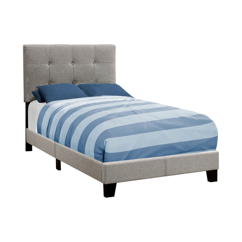 Bed, Upholstered, Frame Only, Transitional - R&R Furniture Gallery (Fountain Valley, CA)