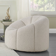 Osmash - Chair With Swivel - White Teddy Sherpa - R&R Furniture Gallery (Fountain Valley, CA)