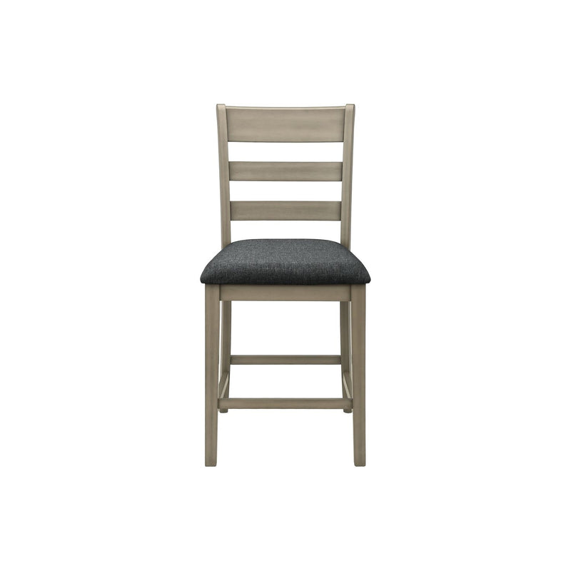 Counter Height Dining Chairs (Set of 2) - Antique Gray - R&R Furniture Gallery (Fountain Valley, CA)