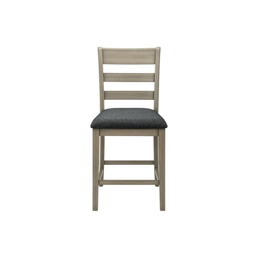 Counter Height Dining Chairs (Set of 2) - Antique Gray - R&R Furniture Gallery (Fountain Valley, CA)