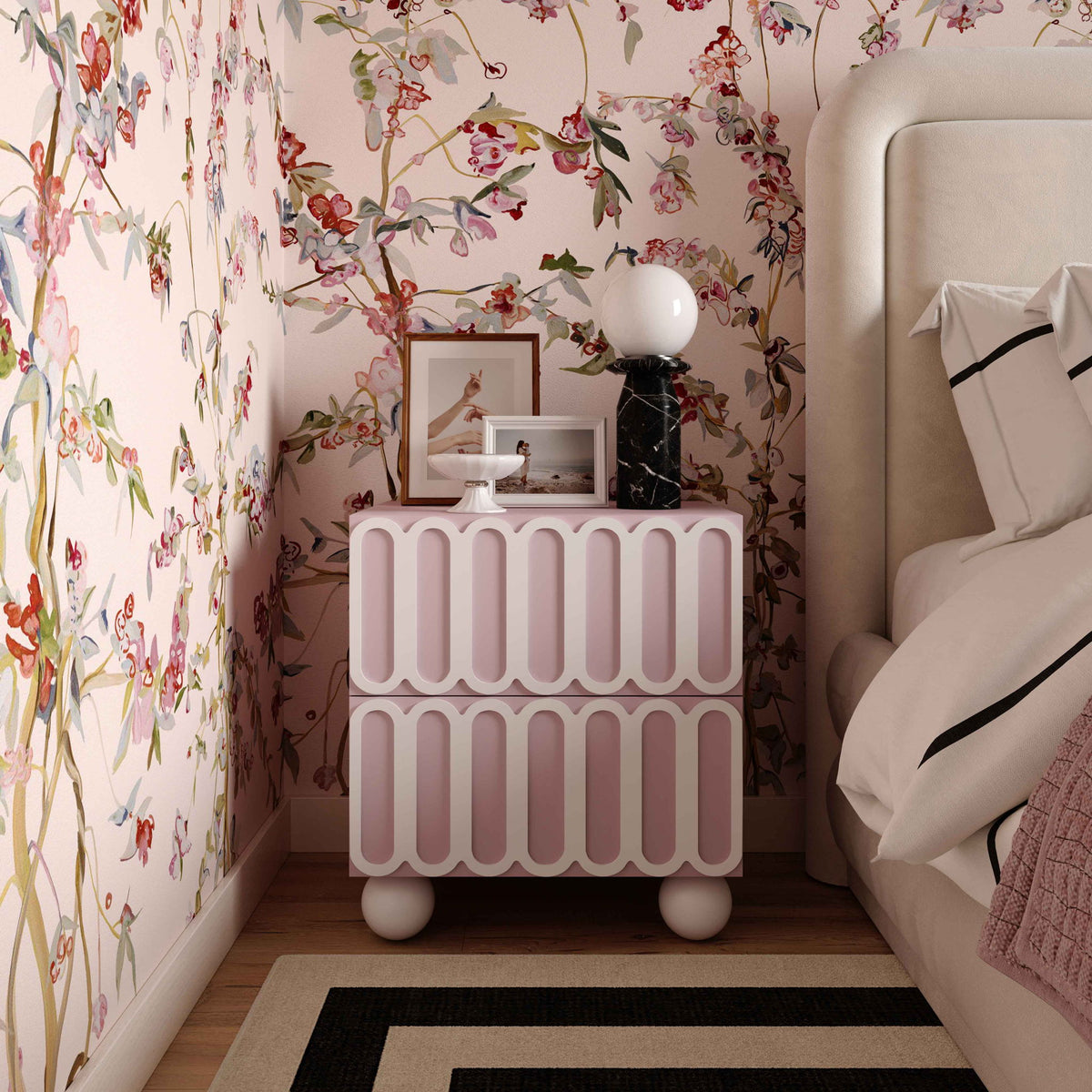 Tori Motif - Nightstand - R&R Furniture Gallery (Fountain Valley, CA)