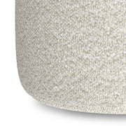 Chantal - Round Pouf - White - R&R Furniture Gallery (Fountain Valley, CA)