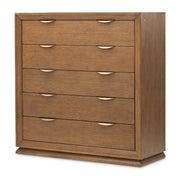 Portrait - 5-Drawer Chest With LED Lights - Sienna Brown - R&R Furniture Gallery (Fountain Valley, CA)