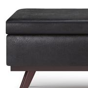 Owen - Lift Top Large Coffee Table Storage Ottoman, Mid Century Style - R&R Furniture Gallery (Fountain Valley, CA)