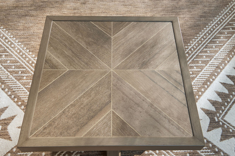 Laguna Heights - Square End Table - Beige - R&R Furniture Gallery (Fountain Valley, CA)