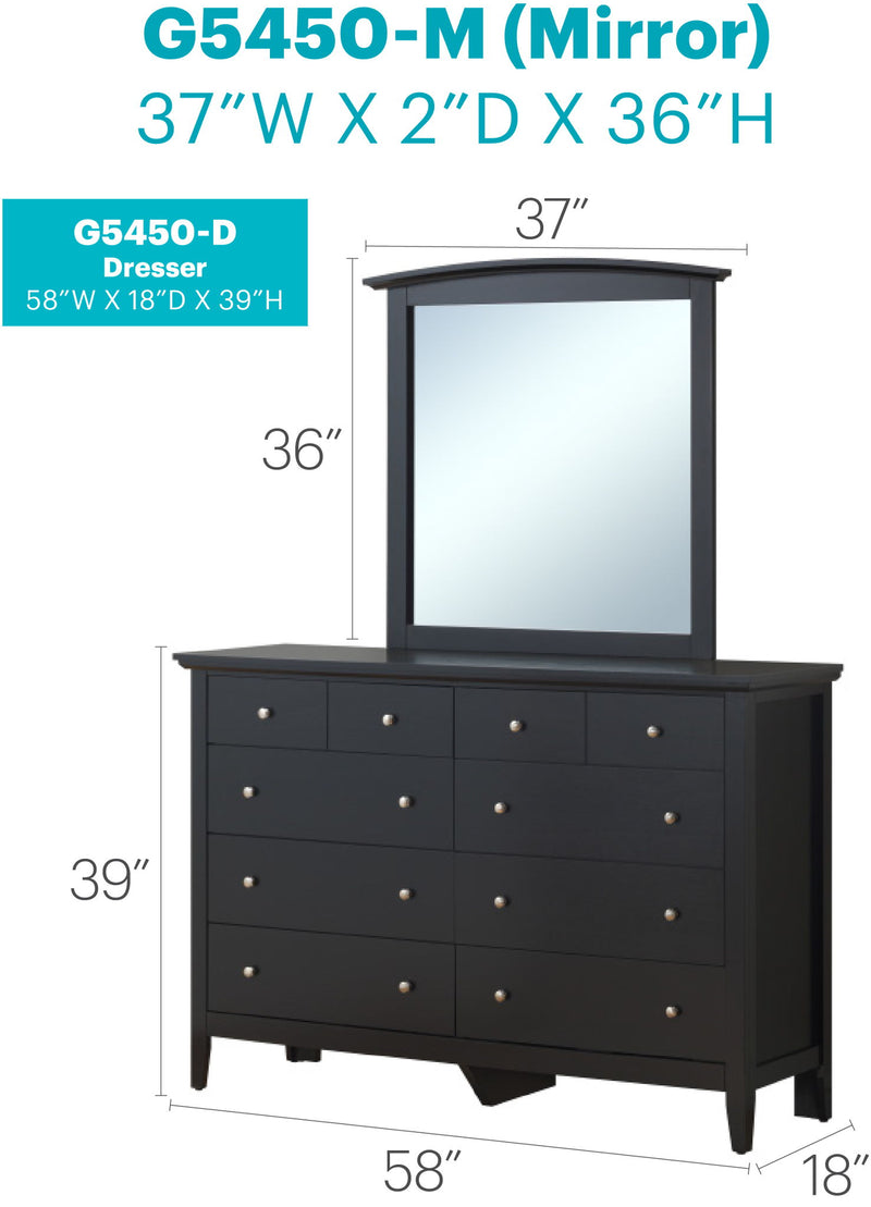 Elegant Glory Furniture dresser with a sleek design, perfect for any room, featuring multiple drawers and a modern finish.
