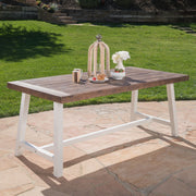 Outdoor Sandblast Finish Acacia Wood Dining Table - R&R Furniture Gallery (Fountain Valley, CA)