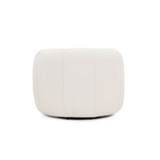 Jasmine TOV Furniture swivel accent chair with plush fabric, curved backrest, and modern design for stylish living room seating.