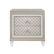 Cross - Glam Nightstand - Champagne - R&R Furniture Gallery (Fountain Valley, CA)