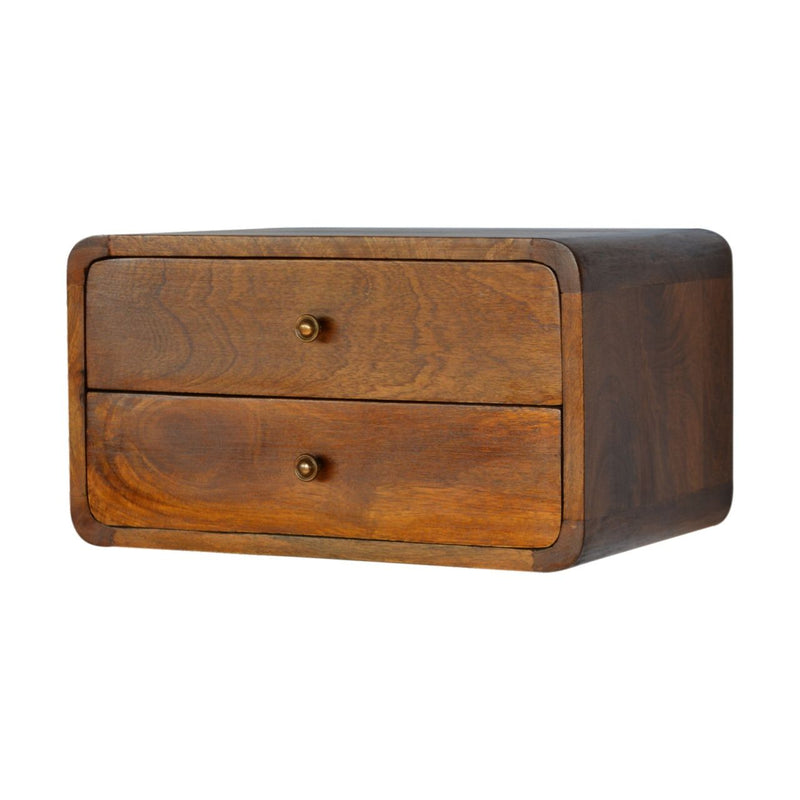 Curved Wall Mounted Bedside Nightstand - R&R Furniture Gallery (Fountain Valley, CA)