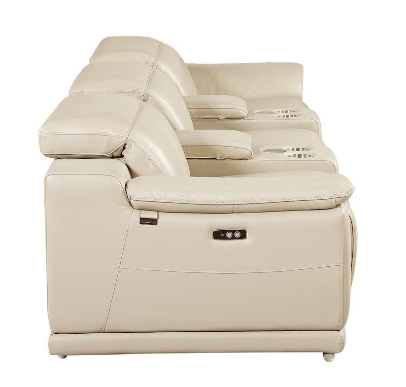 9762 - 5-Piece Modular Power Reclining Sofa And Loveseat Set With 3 Power Recliners In
