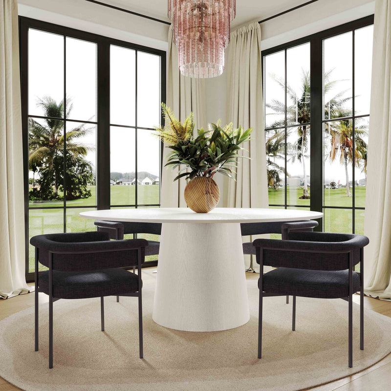 Taylor - Performance Linen Dining Chair - R&R Furniture Gallery (Fountain Valley, CA)