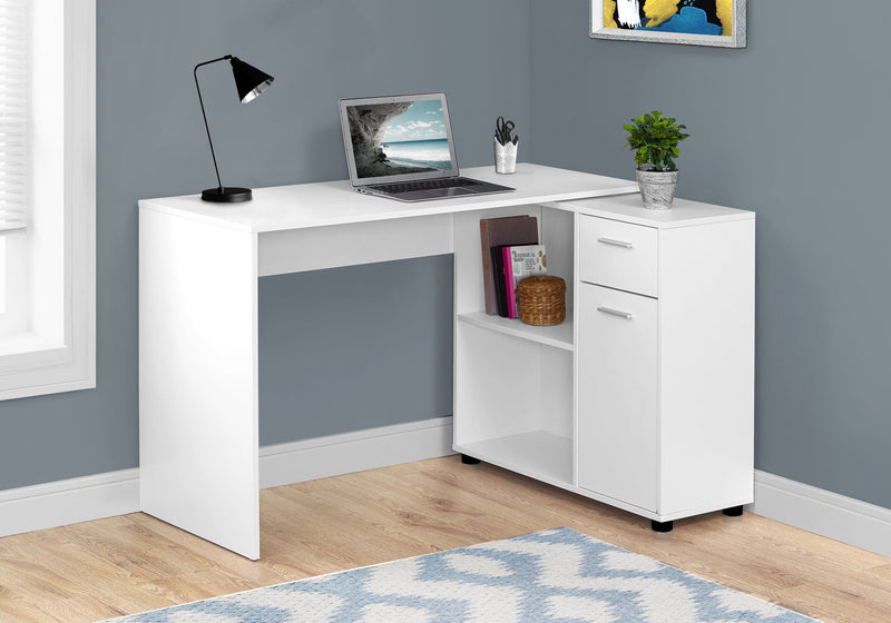 Computer Desk, Home Office, Corner, Storage Drawers, L Shape, Contemporary & Modern - R&R Furniture Gallery (Fountain Valley, CA)