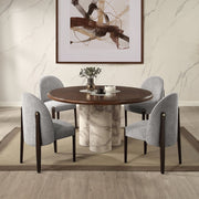Harvey - Round Dining Table - Brown - R&R Furniture Gallery (Fountain Valley, CA)
