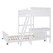Full Over Full Bunk Bed With Desk - R&R Furniture Gallery (Fountain Valley, CA)