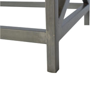 Cross Metal Coffee Table - Pewter - R&R Furniture Gallery (Fountain Valley, CA)