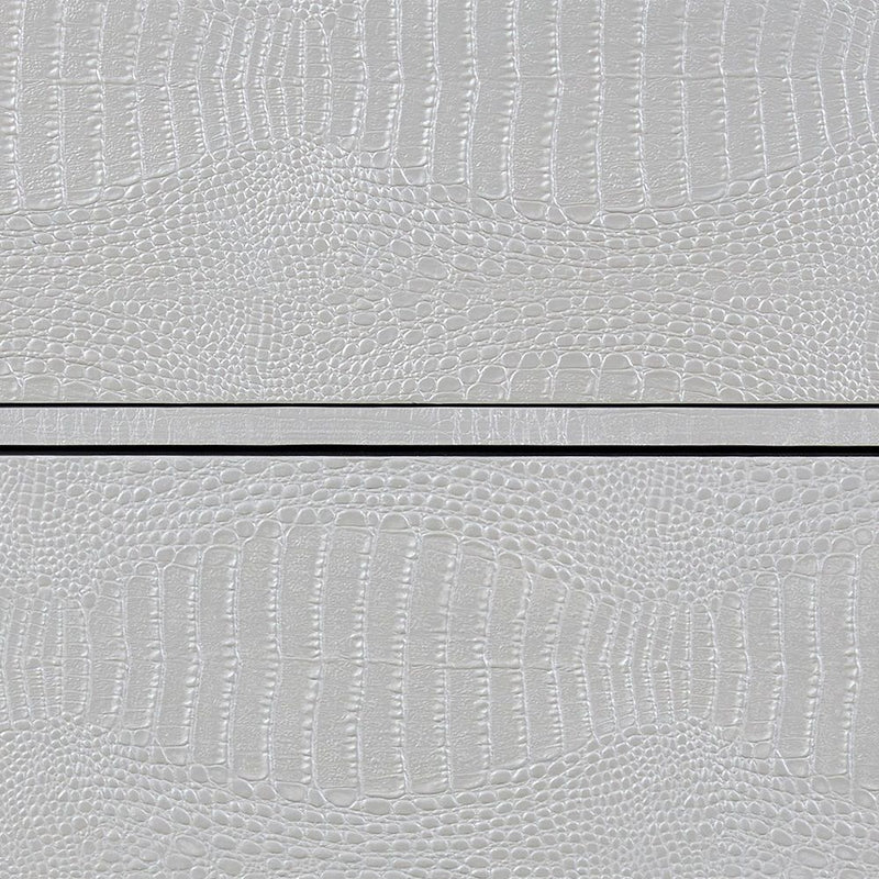 Anpu - Console Cabinet - Silver Faux Crocodile Skin - R&R Furniture Gallery (Fountain Valley, CA)