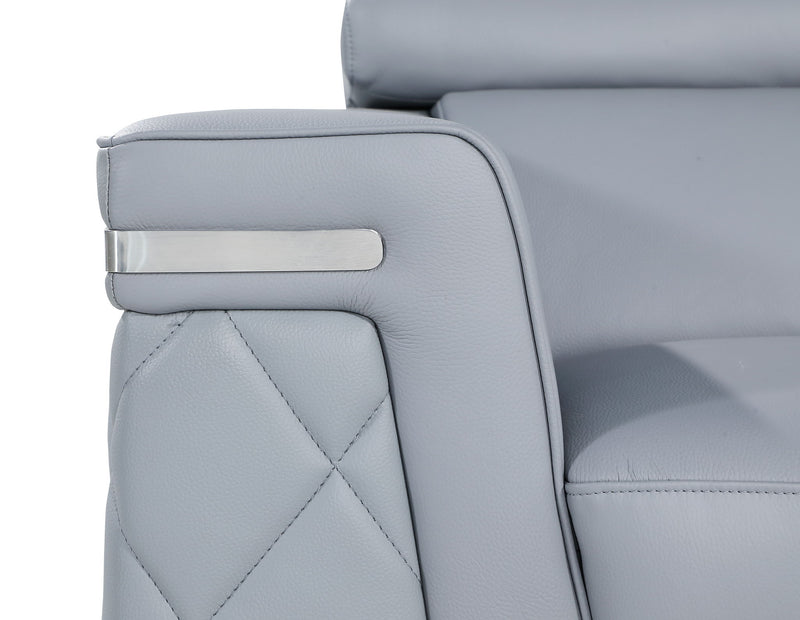 1140 - Top Grain Italian Leather Living Room Set - Black - R&R Furniture Gallery (Fountain Valley, CA)