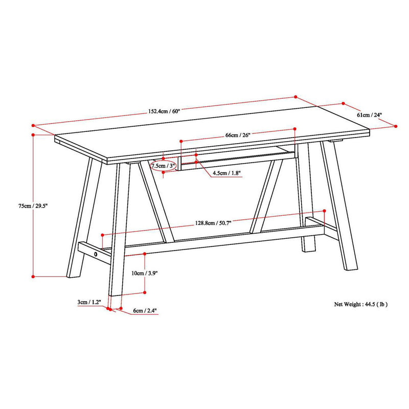 Dylan - Handcrafted Desk - R&R Furniture Gallery (Fountain Valley, CA)