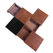 Italian Retro Inspired Acacia Wood Storage Coffee Table - Brown / Black - R&R Furniture Gallery (Fountain Valley, CA)
