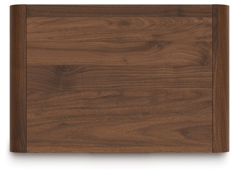 Fortlorn - Two Drawer Night Stand - Walnut Brown - R&R Furniture Gallery (Fountain Valley, CA)