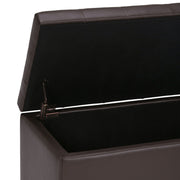 Cosmopolitan - Storage Ottoman - Chocolate Brown - R&R Furniture Gallery (Fountain Valley, CA)