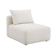 Hangover - Boucle Modular Armless Chair - Cream - R&R Furniture Gallery (Fountain Valley, CA)