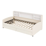 Luxurious Upholstered Platform Bed With Storage Drawers - R&R Furniture Gallery (Fountain Valley, CA)