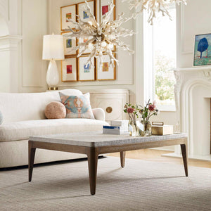 Linen Coffee Table - White
