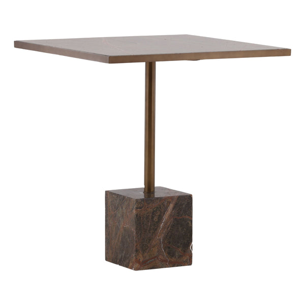 Kasen - Bistro Table - Brown And Green And Antique Brass