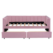 Upholstered Daybed With Ergonomic Design Backrest - R&R Furniture Gallery (Fountain Valley, CA)