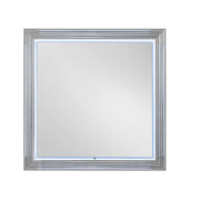 Moon - Marble Mirror With LED - White - R&R Furniture Gallery (Fountain Valley, CA)