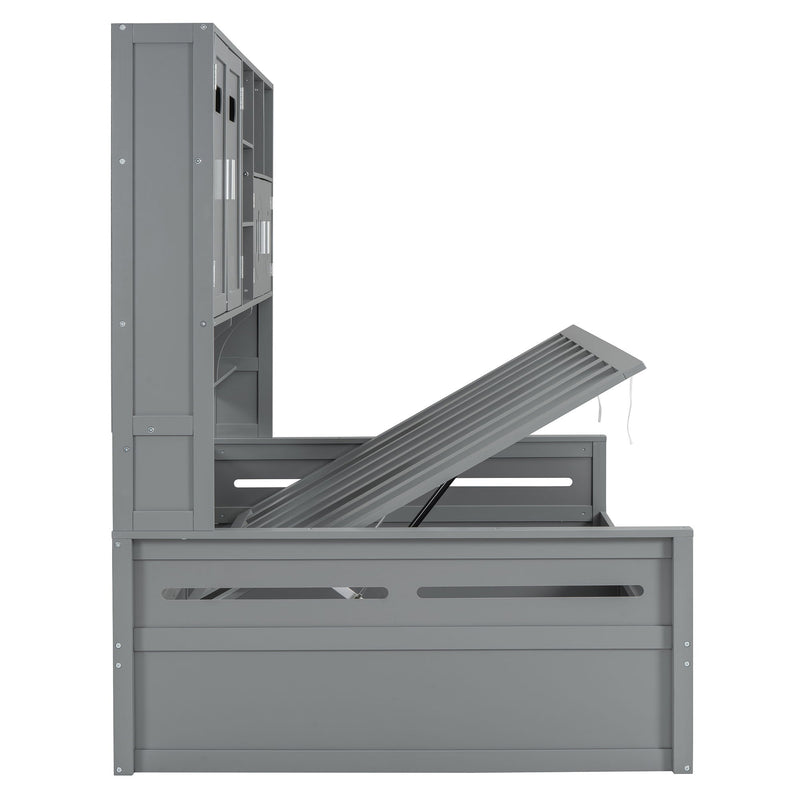 Daybed With All-In-One Cabinet And Shelf - R&R Furniture Gallery (Fountain Valley, CA)