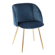 Set of two Lumi Source Fran contemporary elegant design chairs with sleek modern style and neutral upholstery.