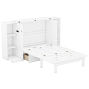 Murphy Bed With Shelves, Drawers And USB Ports - R&R Furniture Gallery (Fountain Valley, CA)