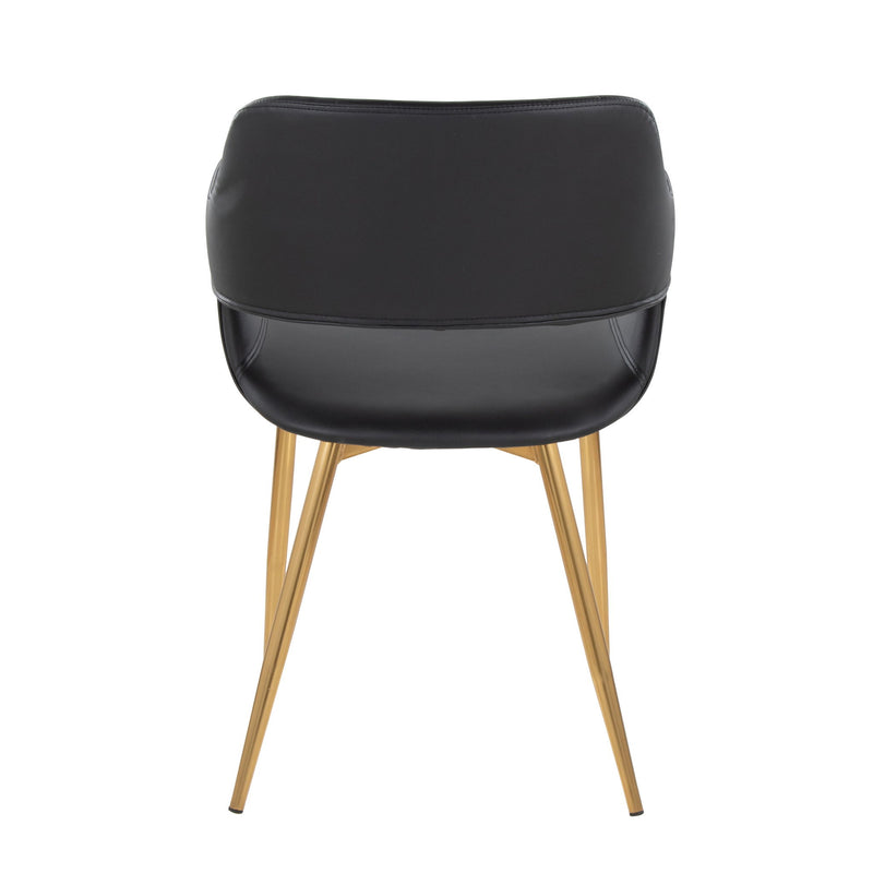 Set of two Lumi Source Margarite contemporary dining chairs with sleek design and comfortable seating for modern dining spaces.