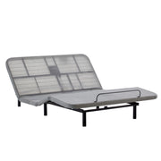 Caron - Queen Size Upholstered Wingback Bed With Adjustable Base Bundle Set - Ivory - R&R Furniture Gallery (Fountain Valley, CA)