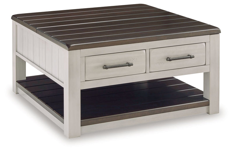 Darborn - Lift Top Cocktail Table - Gray / Brown - R&R Furniture Gallery (Fountain Valley, CA)