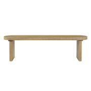 Noble House indoor pine dining bench with 350 lbs weight capacity, seats 3 people, featuring a sturdy wooden design.